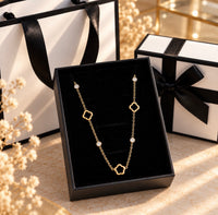 Elara Clover Necklace Gold