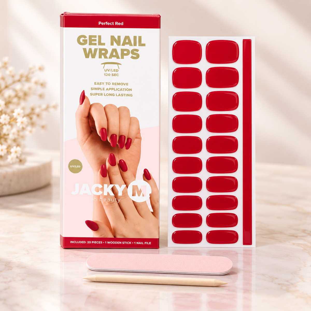 Jacky M UV Gel Nail Stickers 22 Stuks