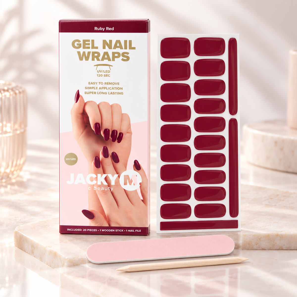 Jacky M UV Gel Nail Stickers 22 Stuks