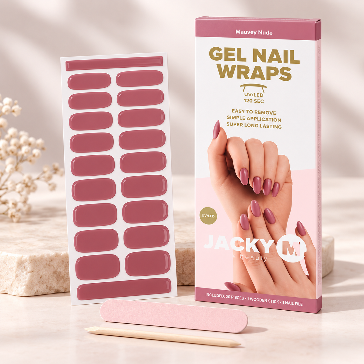 Jacky M UV Gel Nail Stickers 22 Stuks
