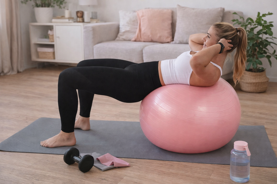 Fitness Gym Ball Ø65 cm – Inclusief Pomp