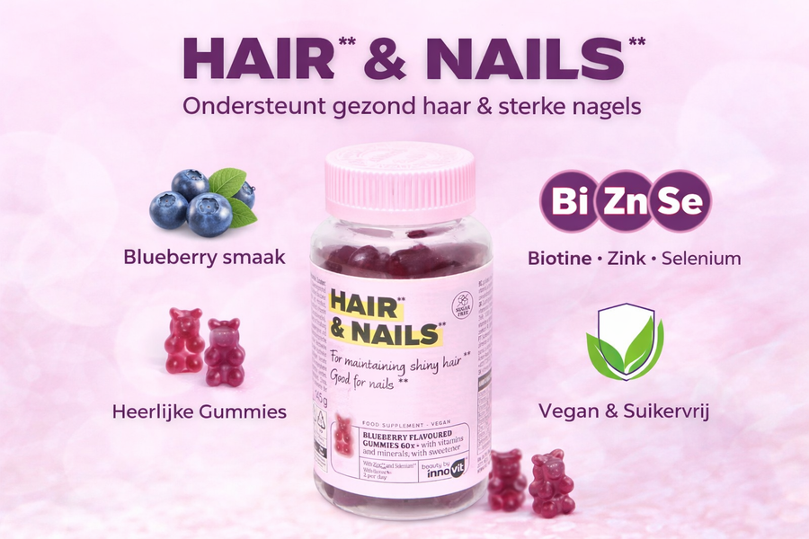 Innovit Hair & Nail Gummies – Blueberry