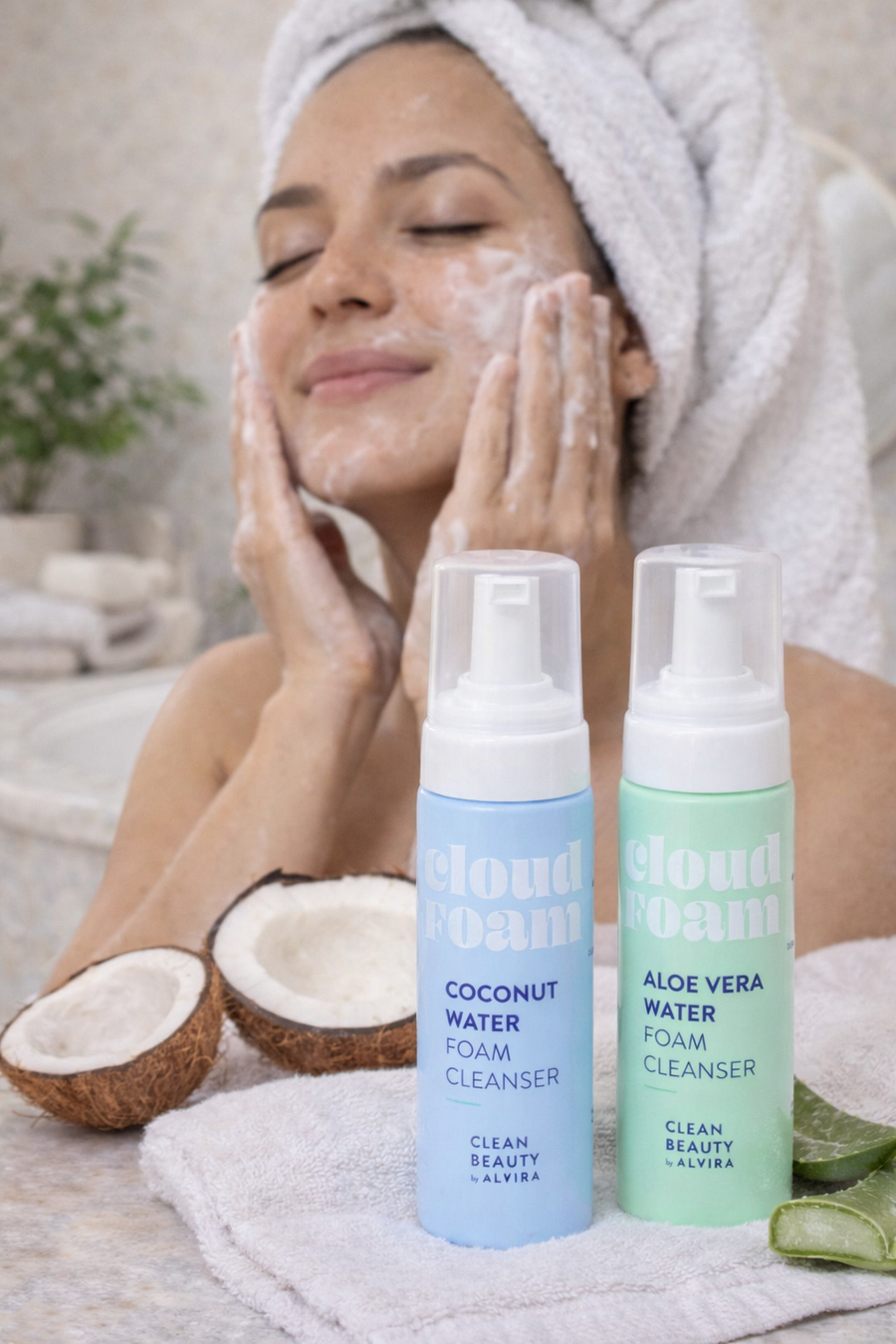 Cloud Foam Face Cleanser – Coconut Water / Aloe Vera