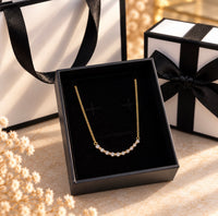 Serena Crystal Necklace Gold