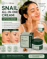 Snail All-in-One Cream – Hydraterende Gezichtscrème met Slakkenfiltraat & Niacinamide (50 ml)