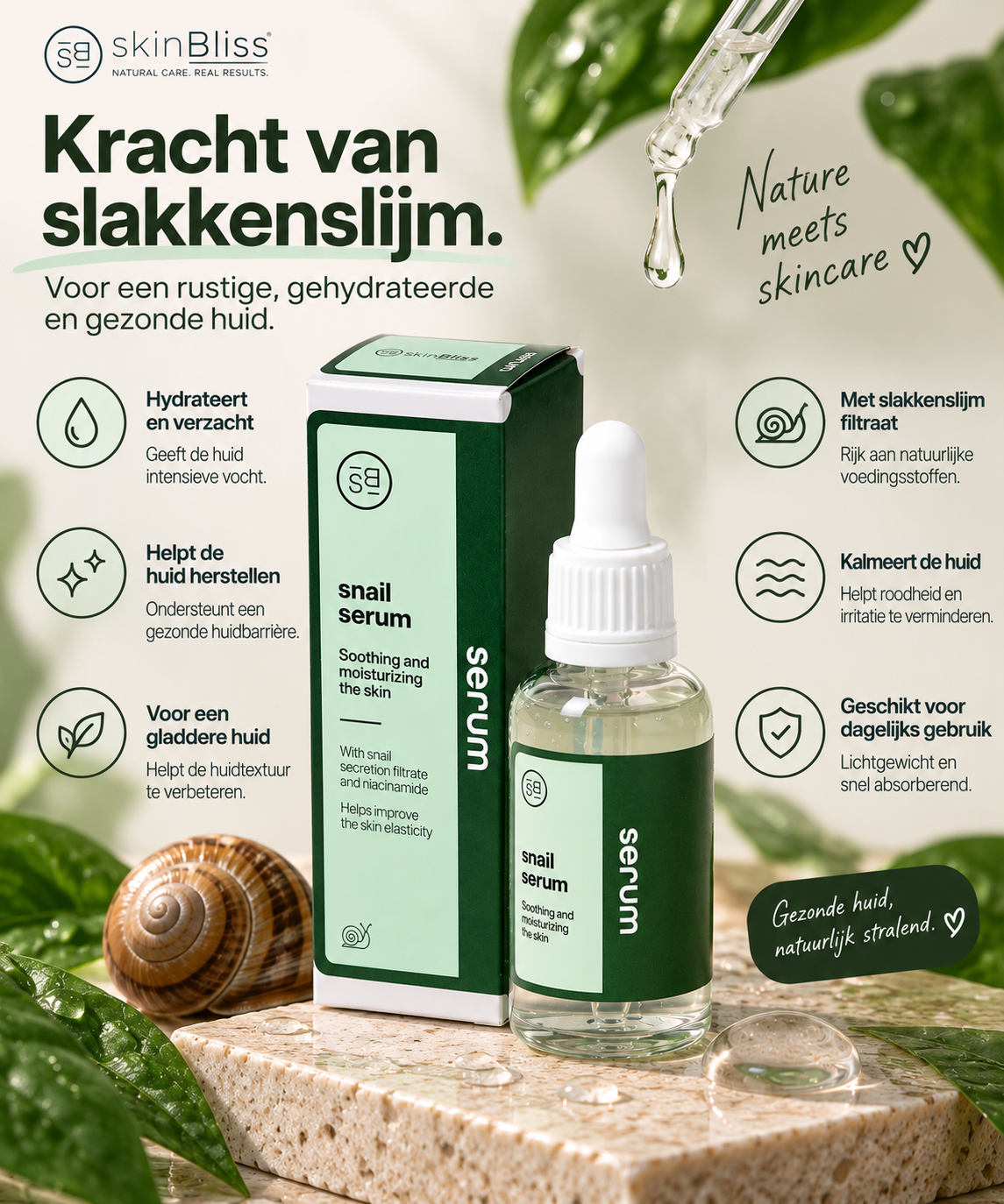 Snail Serum – Slakkenslijm & Niacinamide (30ml)