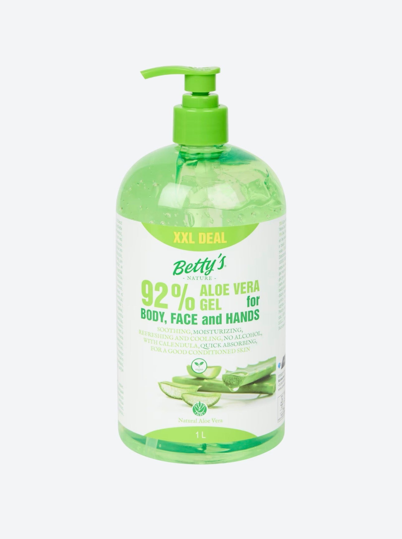 Betty’s Nature 92% Aloe Vera Gel – XXL 1L